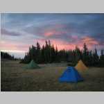 Sunset at our camp