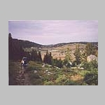 Hiking out of Middle Fork drainage