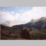 East northeast from base camp Bridger (10150 ft). Kagevah Peak (12127 ft).