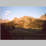 Alpenglow at base camp (ele 10200 ft)