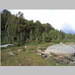 two more views from the shore of Lower Deep Creek Lake (and a storm downstream and to the east)