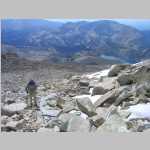 moving toward then past Chimney Rock