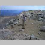 on the summit of Wind River Peak, NE into North Popo Agie drainage and Sanford Park