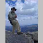 on the summit of Wind River Peak, NE into North Popo Agie drainage and Sanford Park
