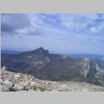 on the summit of Wind River Peak, NE into North Popo Agie drainage and Sanford Park
