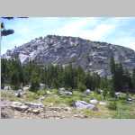 up on the pass between Deep Creek Lakes and Ice Lakes including panoramas looking across Lower Deep Creek Lake to our base camp and beyond 