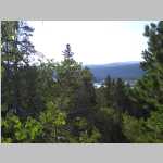 hiking the Sheep Bridge Trail to the trailhead at Worthen Meadows with a panorama SW to Roaring Fork Mountain.