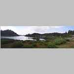 This is that sliver lake between Marys Lake and Pole Creek Lakes and the view is to the NNW.  While not much of a panorama this was assembled because, at the time, my camera would only meter itself for the lake or the sky…why not take both versions and assemble into a single image?