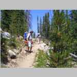 on the trail between Photographer's Point and Ekiund Lake