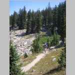 on the Pole Creek Trail in the vicinity of Eklund Lake