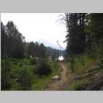 on the Pole Creek Trail between Marys Lake and Highline Trail