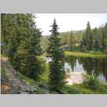 on the Pole Creek Trail between Marys Lake and Highline Trail