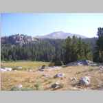Bell Lakes Trail between Highline and Fremont Trails, the summit is Mount Baldy 11,857'