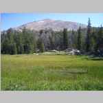 Bell Lakes Trail between Highline and Fremont Trails, the summit is Mount Baldy 11,857'