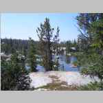 Bell Lakes Trail between Highline and Fremont Trails, the summit is Mount Baldy 11,857'