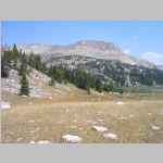 Bell Lakes Trail between Highline and Fremont Trails, the summit is Mount Baldy 11,857'