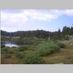 hiking from Camp Chain Lakes to Pole Creek on the Highline Trail