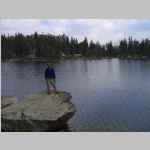 gathering water from Marys Lake