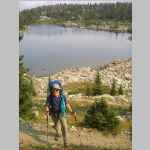  hiking between Marys Lake and Eklund Lake