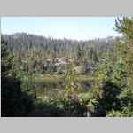 Our Camp 2 at Chain Lakes from across the lake - CD cover photo