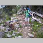 Part of Pano showing the Pole Creek trail cut-off