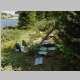 Nap time while filtering water at South Fork Lake - the locaton of our second Camp. We stayed here for four nights