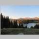 Alpenglow on peaks to west of Camp 2 - pano set photo