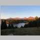Alpenglow on peaks to west of Camp 2 - pano set photo
