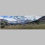 Panorama from Fish Creek Pass - Big Sandy Mtn (12,416') to Temple Peak (12,972') 