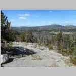 Dad's Lakes from our high point. Twin Buttes center. Mitchell's Nipple to the right.