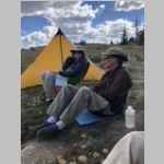 Bob and Ted in camp