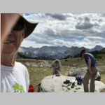 Drying socks at Fish Creek Pass