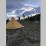 BMP tent w/ hung food