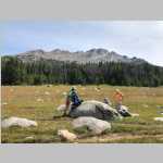 our lunch spot on the Fremont Trail Laturio Mtn (11,342') in the background