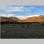 E to S panorama from Mirror Lake camp (Fish Creek Pass and Laturio Mtn)