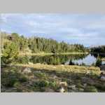 three views across Mirror Lake