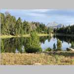 three views across Mirror Lake