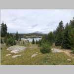  two views of Dad's Lake from Fremont Trail