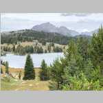  two views of Dad's Lake from Fremont Trail