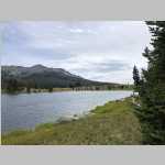 two views across Mirror Lake to Mirror Lake Camp