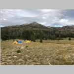 two views of Mirror Lake Camp