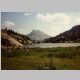 Looking south across North Lake. Schiestler Peak (11624 ft)