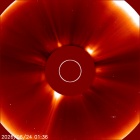 Latest LASCO C2 image of the Sun
