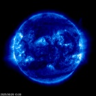 Click for time-lapse image of the sun