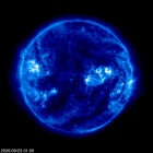 Click for time-lapse image of the sun